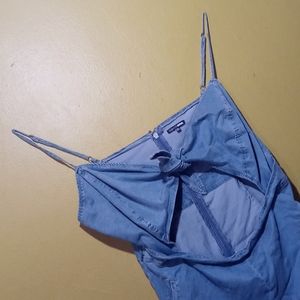 Denim Romper size 3x light-medium wash